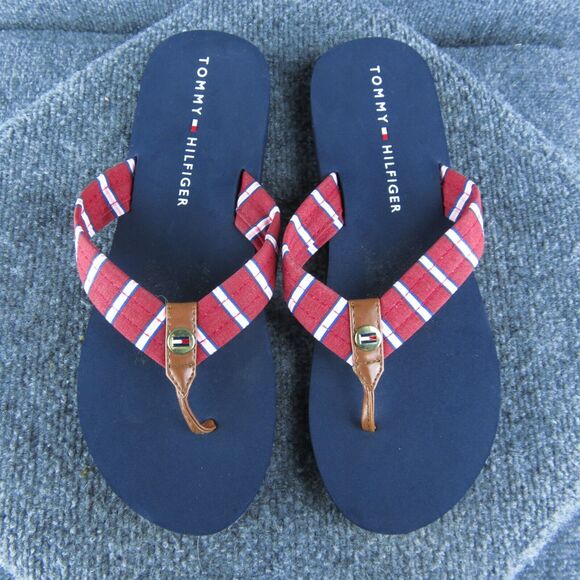 Tommy Hilfiger Twcruzi-x Women Flip Flop Sandal Shoes Sz 11 Medium Red Synthetic - Picture 3 of 9